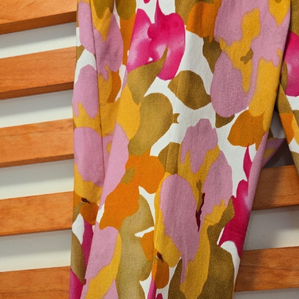 Insight:Floral Printed Cropped Pants Women’s Size 10‎ Trouser - Picture 2 of 6